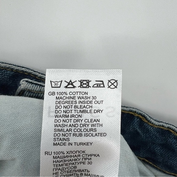 Reiss Myla Denim Midi Skirt In Mid Blue Size 8 - Picture 5 of 12